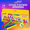 Пластилин классический ЮНЛАНДИЯ "ЮНЛАНДИК-АРХИТЕКТОР", 24 цвета, 480 г, ВЫСШЕЕ КАЧЕСТВО, 105031