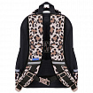 Ранец BRAUBERG STABLE, 2 отделения, с брелком, "Curious leopard", 36х28х16 см, 274387