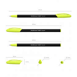 Ручка шариковая ERICH KRAUSE "Neo Stick Accent", СИНЯЯ, узел 0,7 мм, корпус ассорти, 0,26 мм, 55386
