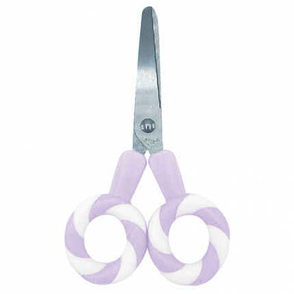 Ножницы FUNSTER (ФАНСТЕР) 130 мм, фигурные ручки ЛЕДЕНЦЫ из ABS пластика, в дисплее, 238853