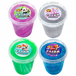 Слайм МИКС, 500 г, АССОРТИ, 4 вида, JOLLY JOT (ДЖОЛЛИ ДЖОТ), 667323