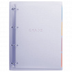 Тетрадь на кольцах БОЛЬШАЯ 305х235 мм А4, 120 л., пластик, с разделителями, BRAUBERG, Фиолетовый, 404623