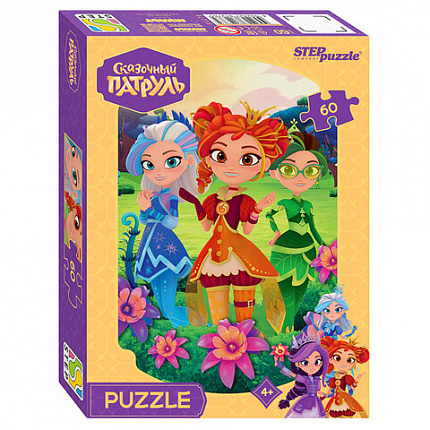 Пазл картонный 60 элементов, лицензия Мульт, АССОРТИ, поле 23х33 см, STEP PUZZLE