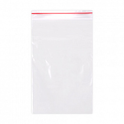 Пакеты ZIP LOCK "зиплок" ПРОЧНЫЕ, комплект 100 шт., 120х170 мм, ПВД, 60 мкм, BRAUBERG EXTRA, 608171