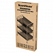 Этажерка (тележка) BOOMHOUSE (БУМХАУС) RC-003 3 яруса, на колесах, В62,5хШ42,5хГ25,5 см, металл, черная, 701455