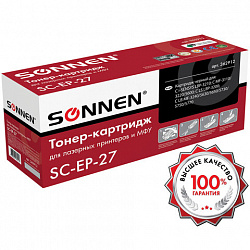 Картридж лазерный SONNEN (SC-EP-27) для CANON LBP-3200/MF3228/3240/5730, ВЫСШЕЕ КАЧЕСТВО, ресурс 2500 стр., 362912