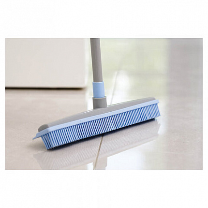 Швабра-сгон КОМПЛЕКТ щётка 32 см с резиновой щетиной 5,5 см + черенок 80-140 см, BACTERIA STOP, YORK, 51301