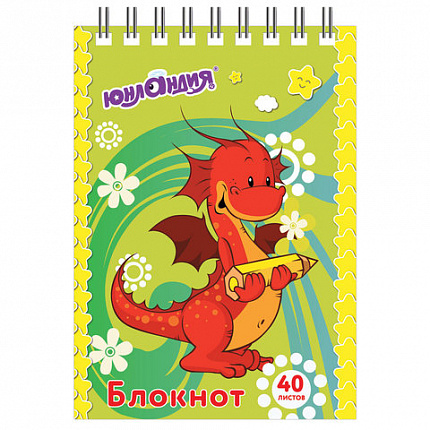 Блокнот МАЛЫЙ ФОРМАТ А7 75х105 мм, 40 л., гребень, картон, клетка, ЮНЛАНДИЯ, "МУЛЬТЯШКИ", 129860