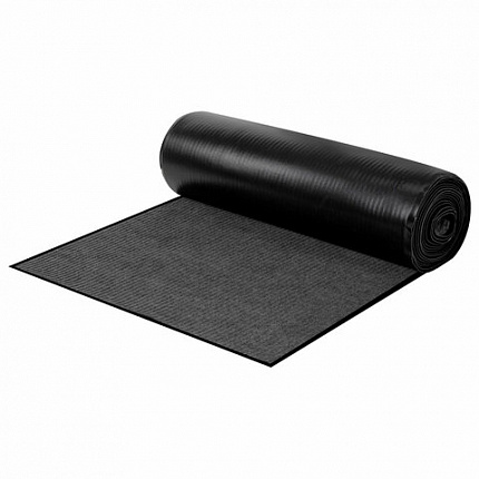 Коврик ДОРОЖКА 1,2х10 м, СЕРЫЙ, влаго-грязезащита, 430 г/м2, ребристая, LAIMA EXPERT, 701046