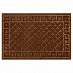 Коврик придверный 60х90 см, ВЕНГЕ, грязезащитный, 430 г/м2, фактурный рисунок ЧЕШУЙКИ, ЛЮБАША, 701062