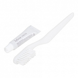 Зубной набор КОМПЛЕКТ 200 шт., HOTEL (зубная щётка + зубная паста 5 г), картон, 4634