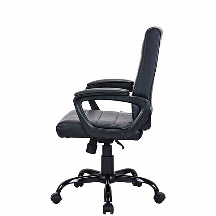 Кресло BRABIX "Win MG-353", кожзаменитель, разборное пятилучие, черное, 532981