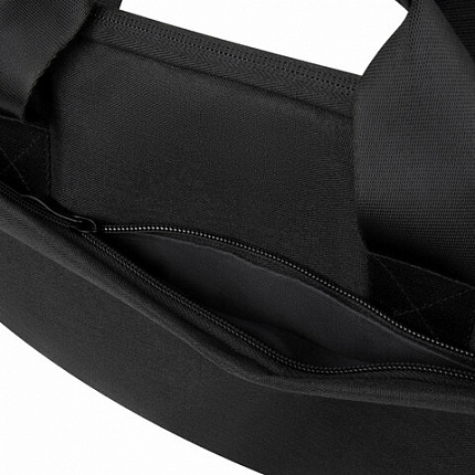 Сумка портфель HEIKKI PROFITABLE (ХЕЙКИ) с отделением для ноутбука 14", 2 кармана, черная, 26х36х3 см, 272598