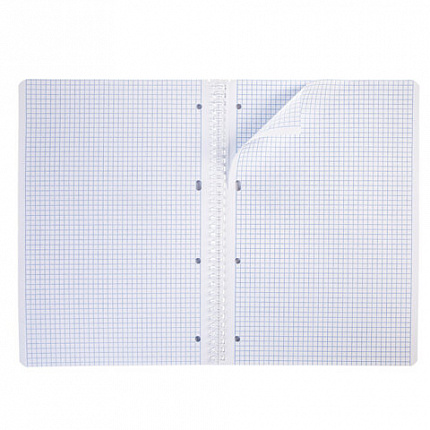 Тетрадь А4 80 л., HATBER, гребень, клетка, обложка картон, "Число Пи" (микс в спайке), 077327, 80Т4В1гр