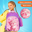 Рюкзак SNOOBAG (СНУБЭГ) MIND с пеналом в комплекте, 2 отделения, "Озорной котик", 40х28х18 см, 274443