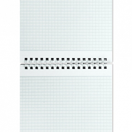 Блокнот А5 146х205 мм, 80 л., гребень, мелованная картонная обложка, клетка, ОФИСМАГ, 3 вида, 123021