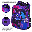 Ранец BRAUBERG PREMIUM, 2 отделения, с брелоком, "Neon cat", 38х29х16 см, 271352