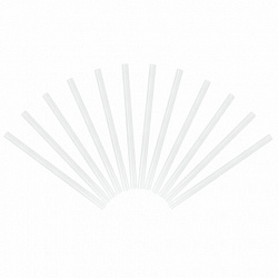 Клеевые стержни, диаметр 11 мм, длина 200 мм, прозрачные, 1 кг (48 штук) BRAUBERG, 671056