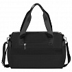 Сумка дорожная HEIKKI HANDY (ХЕЙКИ), карман на молнии, багажная лента, черная, 38х16х25 см, 273874