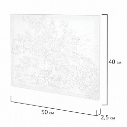 Картина по номерам 40х50 см, ОСТРОВ СОКРОВИЩ "Букет сакуры", на подрамнике, акрил, кисти, 663277