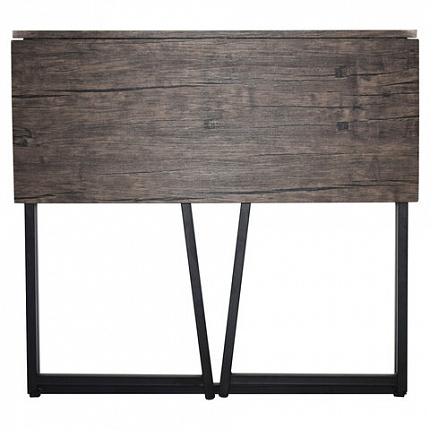 Стол на металлокаркасе BRABIX "LOFT CD-001", 800х440х740 мм, складной, цвет морёный дуб, 641209