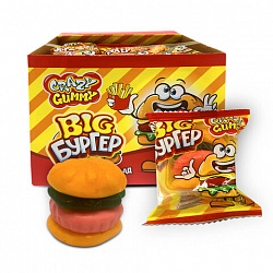 Мармелад "CRAZY GUMMY. BIG Бургер", 18 г, КАНДИ КЛАБ, MAR073
