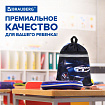 Мешок для обуви BRAUBERG, с петлей, светоотражающая полоса, 2 отделения, 46х36 см, "Супер-машина", 272397