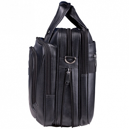 Сумка-портфель BRAUBERG с отделением для ноутбука 15-16", "Favorite", 2 отделения, экокожа, 41х32х12 см, 240399