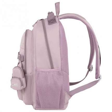 Рюкзак HEIKKI FUSION (ХЕЙКИ) универсальный, 2 отделения, отделение для ноутбука, c КОШЕЛЬКОМ, пыльная роза, 44х31х14 см, 273867