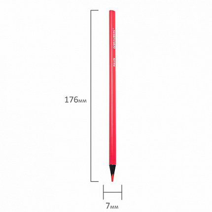 Карандаши цветные BRAUBERG NEON, 12 неоновых цветов, черное дерево, трёхгранные, 181852