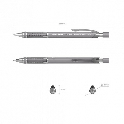 Карандаш механический с автоматической подачей грифеля 0,9 мм, ERICH KRAUSE "Techno", HB, 56014