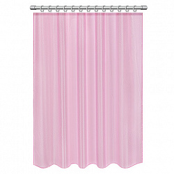 Шторка для ванной ПОЛИЭСТЕР, 180х180 см, кольца в комплекте, РОЗОВЫЙ БРИЛЛИАНТ, PRIMILA (ПРИМИЛА), 700092