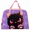 Сумка для занятий BRAUBERG с ручками, 35x25x15 см, "Paw prints", 273289