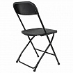 Стул складной BRABIX "Golf CF-002", черный каркас, пластик черный, 531563