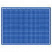 Коврик (мат) для резки BRAUBERG EXTRA 5-слойный, А2 (600х450 мм), двусторонний, толщина 3 мм, синий, 237176