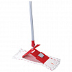 Швабра с флаундером 40 см, составной черенок 120 см, МОП микрофибра/абразив + МОП СИНЕЛЬ, PERKLIN (ПЕРКЛИН), 700987