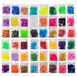 Набор резинок для плетения украшений 15 000 шт., 48 цветов, BAMBOX (БАМБОКС), 665974