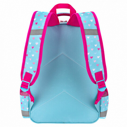 Рюкзак ПИФАГОР SCHOOL, 1 отделение, 3 кармана, "Pretty bunny", 38x28х14 см, 273168