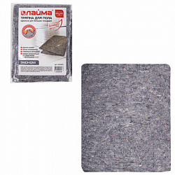 Тряпка для мытья пола 80х100 см, плотность 180 г/м2, серое ХПП, 80% хлопок, 20% полиэфир, "Эконом" LAIMA, 600836