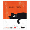 Тетрадь обложка пластик, А5, 48 л., скоба, линия, HATBER, "Котэ" (микс в спайке), 091627, 48Т5В2пл