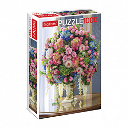 Пазл картонный 1000 элементов АССОРТИ, 10 дизайнов, 480х680 мм, HATBER