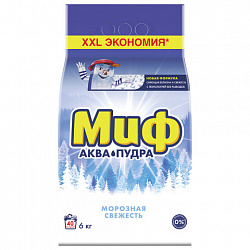 Стиральный порошок-автомат 6 кг, МИФ 3 в 1, "Морозная свежесть"