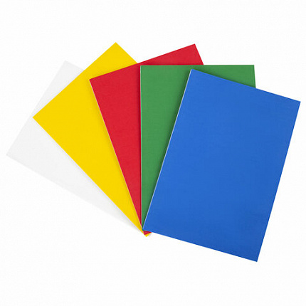 Пористая резина/фоамиран А4, 2 мм, НАБОР, 5 листов, 5 цветов, яркие цвета, самоклеящаяся, ОСТРОВ СОКРОВИЩ, 660080