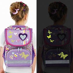 Наклейки флуоресцентные "Бабочки", светятся в темноте, 18 штук, ассорти, 14х21 см, ЮНЛАНДИЯ, 662693