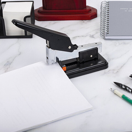 Степлер МОЩНЫЙ № 24/6-23/15 металлический STAFF "HEAVY DUTY ECO", до 100 листов, черный, 272736