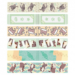 Закладки для книг МАГНИТНЫЕ, "МИЛЫЕ КОТЫ", набор 6 штук, 60x20 мм, BRAUBERG, 116985