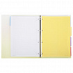 Тетрадь на кольцах БОЛЬШАЯ 305х235 мм А4, 120 л., пластик, с разделителями, BRAUBERG, Желтый, 404624