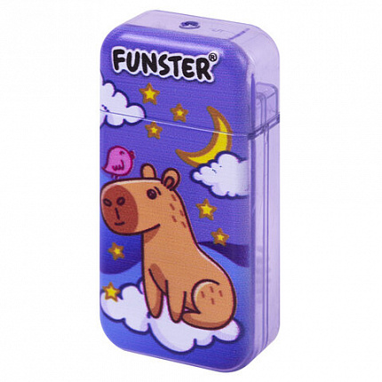 Корректирующая лента FUNSTER (ФАНСТЕР) "КАПИБАРЫ", 5 мм х 5 м, КОМПЛЕКТ 6 штук, пенал с zip-замком, 273021