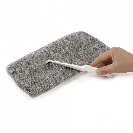 Швабра с распылителем UltraSpray Z, 2 насадки из микрофибры с плоским ворсом, скребок, LAIMA, 609145