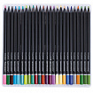 Карандаши цветные чёрное дерево BRAUBERG BLACK WOOD, 100 цветов, мягкий грифель 3 мм, 182045